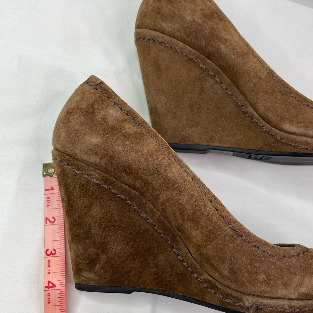 Schutz Brazilian Brown Suede Wedge Heels Size 10 - Picture 7 of 7